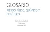 Glosario - Riesgo Físico, Químico y Biológico