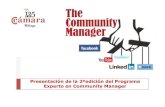 Presentación de la 2ª edición del curso experto en community manager cámara de comercio málaga