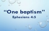 One baptism