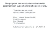Mauri Lieskoski & Timo Karjalainen 3.2.2012: Edelläkävijät, Innovaatiotalli