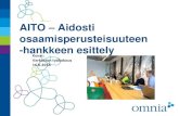 AITO - Aidosti osaamisperusteisuuteen -hankkeen esittely