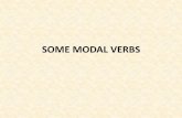 Some modal verbs