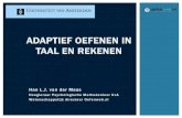 OWD2012 - E2 - Adaptieve leersystemen voor taal en rekenen - Han van der Maas