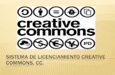 Sistema de licenciamiento creative commons, cc