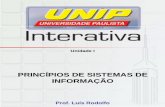 Princípios de Sistemas da Informação Unidade 1 Unip