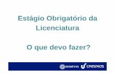 Estágio obrigatório de licenciatura (2012/1)