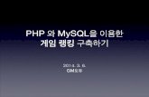 PHP 와 MySQL을 이용한 게임 랭킹 구축하기