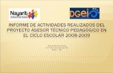 Informe de actividades 2009 atp