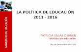Lineamientos de politica educativa 2011 2016 [1]