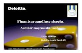 Finantsaruandluse siseelu. Audiitori kogemuslik vaade, Connect. Veiko Hintsov Estonia seminaril, 05.04.2011
