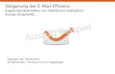 2015 MailScout - Auszug Beispielergebnis Evaluierung