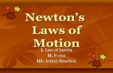 Newtons laws of motion