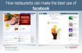 How restaurants can make the best use of facebook