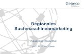 Regionales Suchmaschinenmarketing (IHK Lübeck/Rrosenthal)
