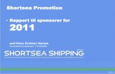 Shortsea promotion Norge rapport 2011