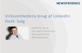 Linkedin til salg. DEL4 i webinar serie om LinkedIn for virksomheder