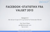 Valget 2013 - Facebook statistikk