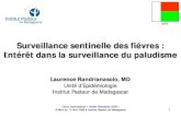 Surveillance sentinelle des fièvres : Intérêt dans la surveillance du paludisme