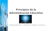 Principios de administración educativa