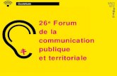 #CapCom14 : Ouverture – Réforme territoriale : quelles perspectives pour la communication ? - Geraldine CHAVRIER et Stéphane ROZÈS