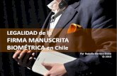 Legalidad de la firma manuscrita biométrica en Chile