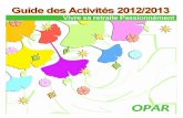 Guide des activités 2012 2013