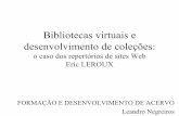 Bibliotecas virtuais e desenvolvimento de coleções