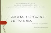 MODA, HISTÓRIA E LITERATURA | FASHION, HISTORY AND LITERATURE