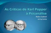 As críticas de Karl Popper
