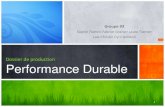 Dossier de production performance durable
