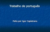 Trabalho de português  capistrano