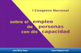 I congreso nacional sobre el empleo en las personas con discapacidad.