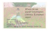 Where do we stand - Information Literacy European Report