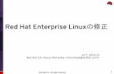Red Hat Enterprise Linuxの修正