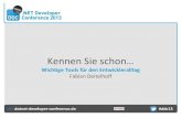 Kennen sie schon - Important tools for C# developers