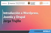 Introducción a Wordpress, Joomla y Drupal.