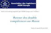 AIEM Europe - Soirée Networking "Retour des double compétences au Maroc"