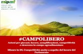 #Campolibero - Piano di azioni per giovani, lavoro, semplificazioni, competitività e sicurezza in campo agroalimentare
