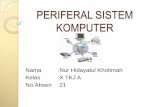 Periferal komputer Nur Hidayatul.K_X TKJ A_21