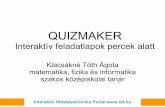 Quizmaker: Interaktív feladatlapok percek alatt