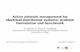 Active network management for electrical distribution systems: problem formulation and benchmark