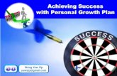 Achieving success with personal growth plan