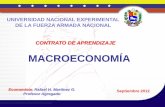 Programa de macroeconomía.  19 de septiembre de 2012