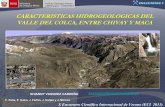 Características Hidrogeológicas del valle del Colca