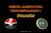 Modul algoritma pemrograman 1 (prosedure)