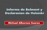 Informe de Belmont y Declaracion de Helsinki