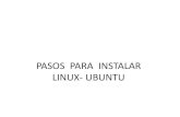 Pasos  para  instalar        linux  ubuntu