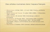 Ecrivains roumains d'expression française