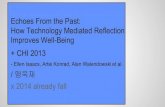echoes from the past- how technology mediated reflection improves well-being
