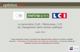 Le baromètre CLAI Metronews LCI du changement dans l'action politique 6 juillet 2014